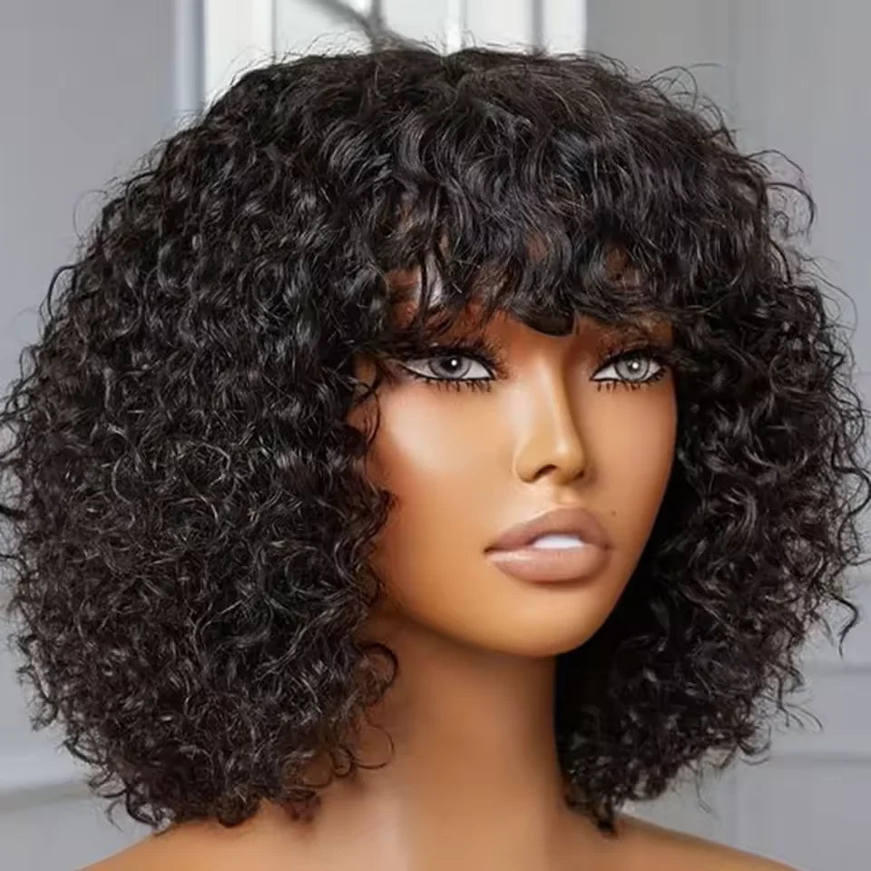 Jerry Curl Pixie Bob with Bangs