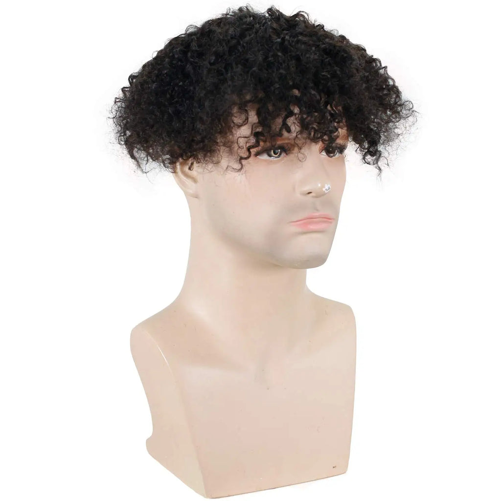 Kinky Curly Men's Toupee