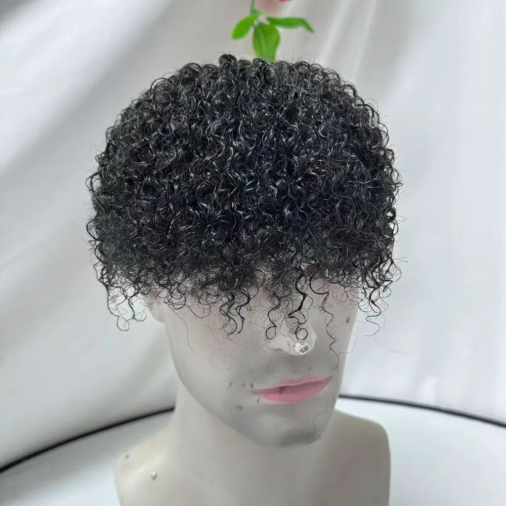 Kinky Curly Men's Toupee