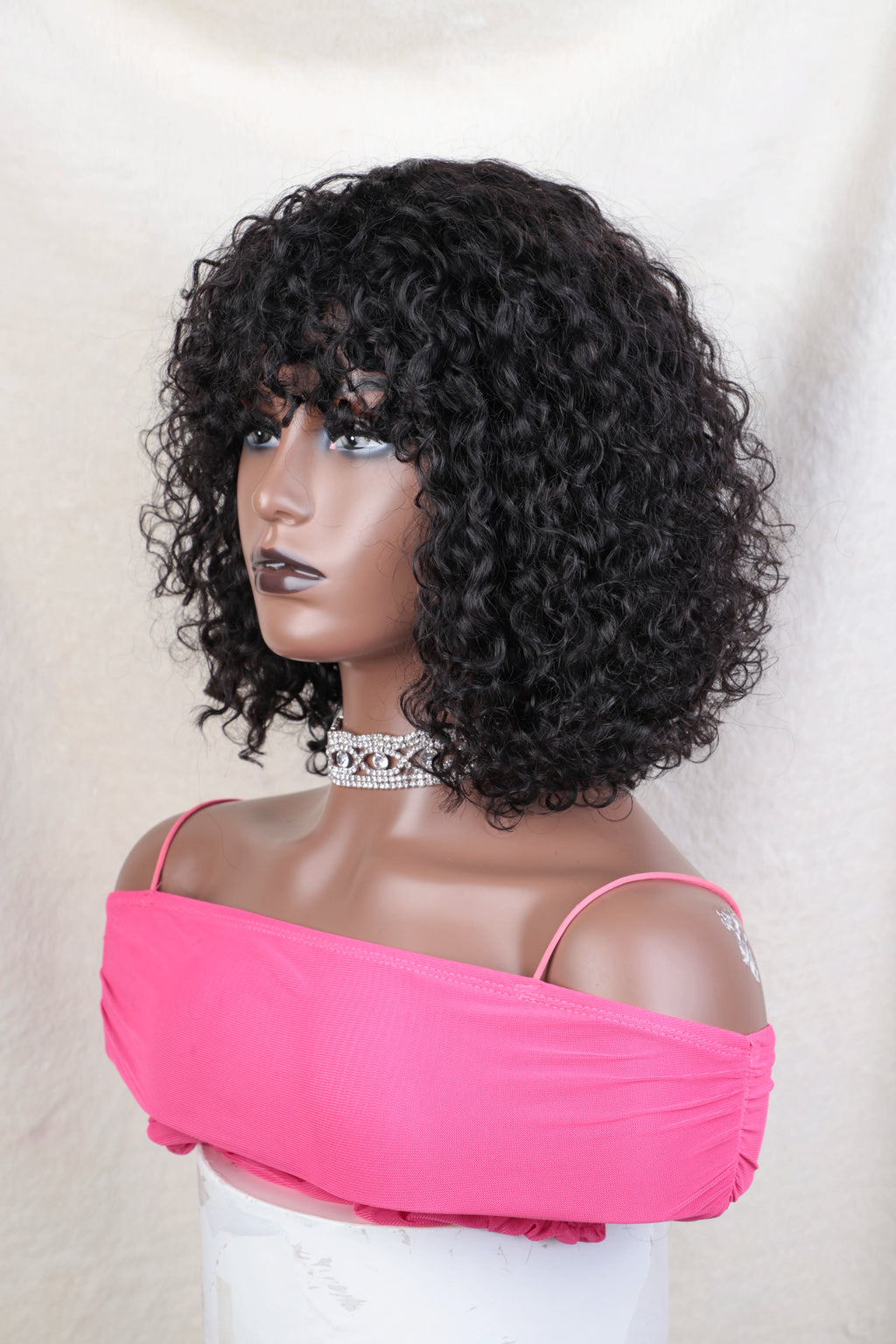 Jerry Curl Pixie Bob with Bangs