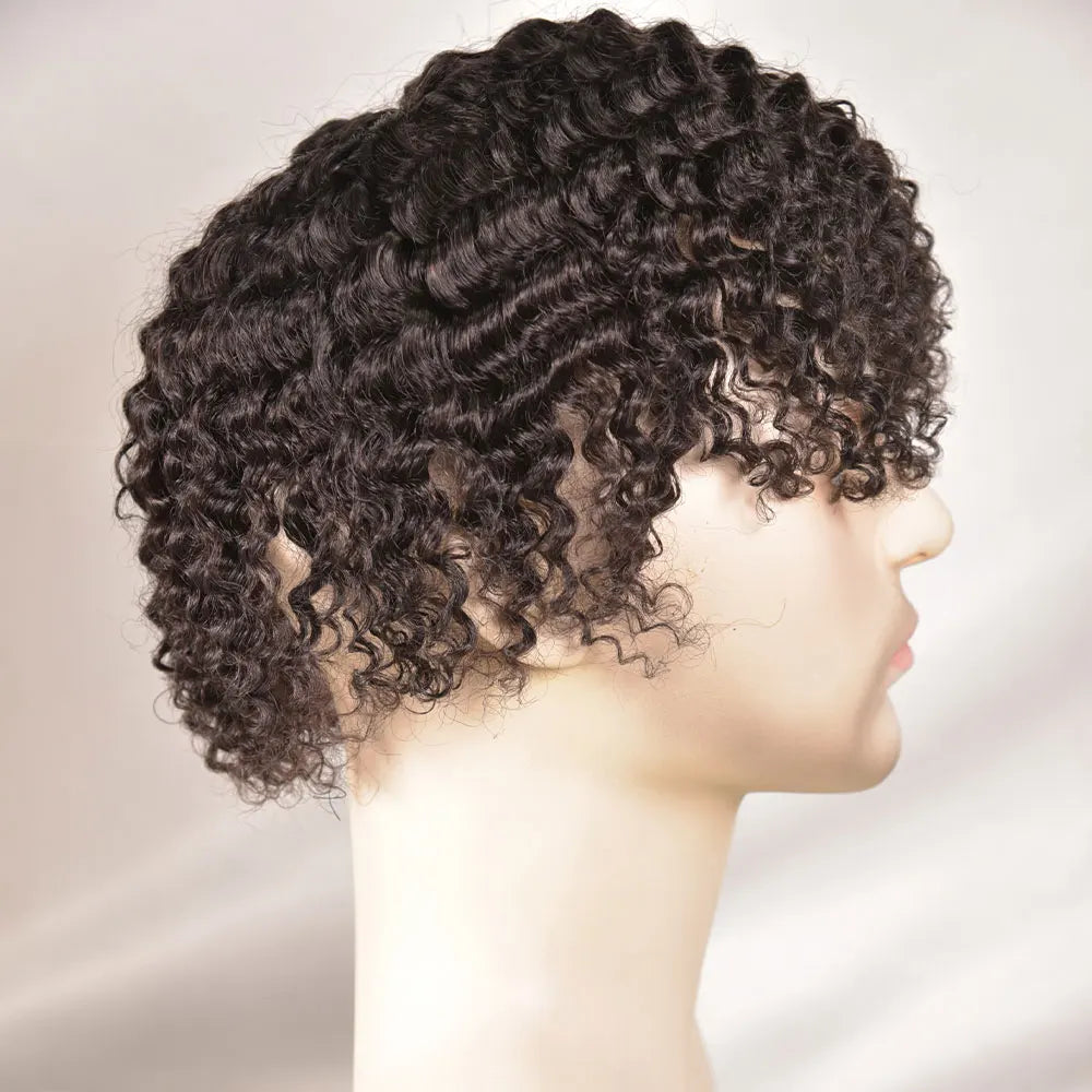 Curly Toupee Hairpiece Full French Lace