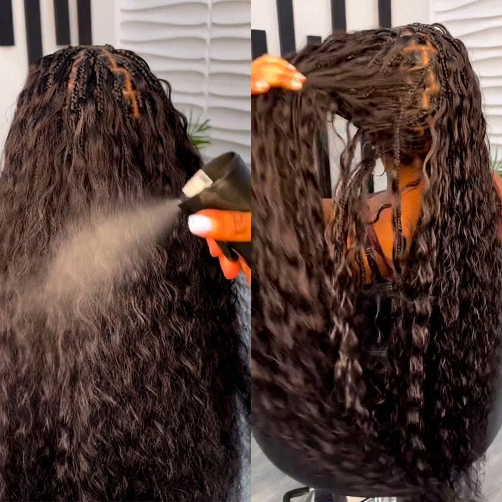 Bulk Human Hair For Braiding Wet And Wavy| Boho Braids