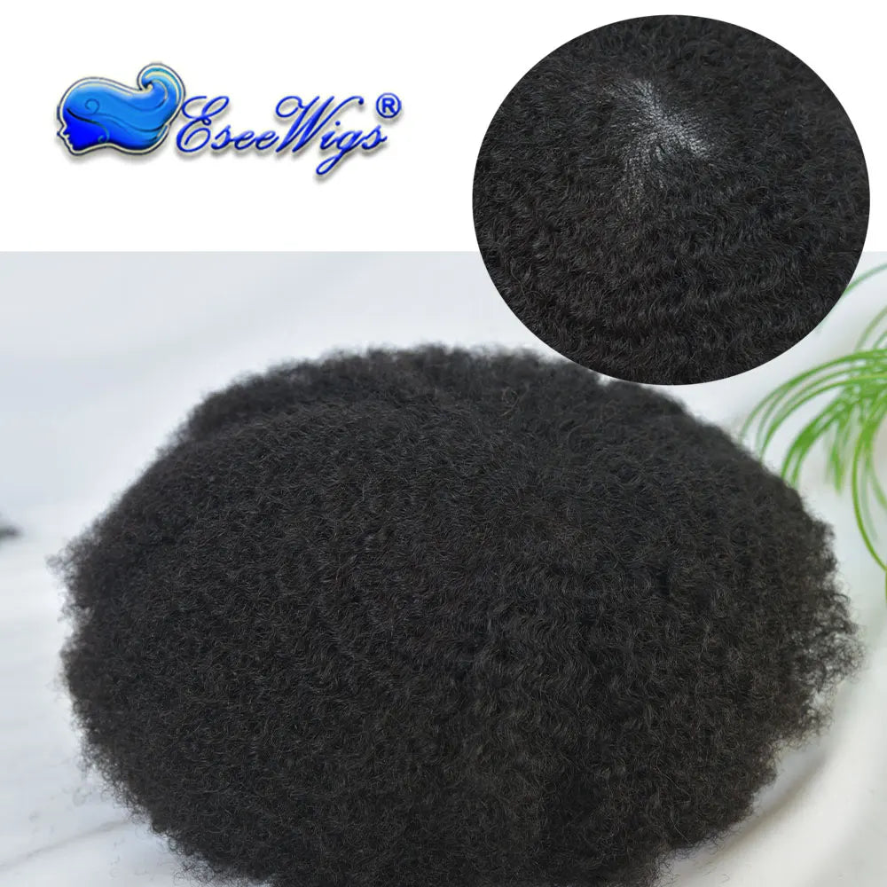 Curly Toupee Hairpiece Full French Lace