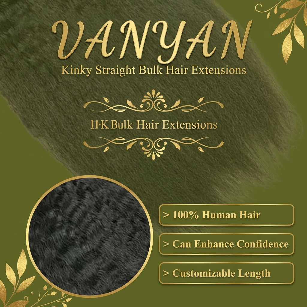 Vanyan Kinky Straight Hair Bulk