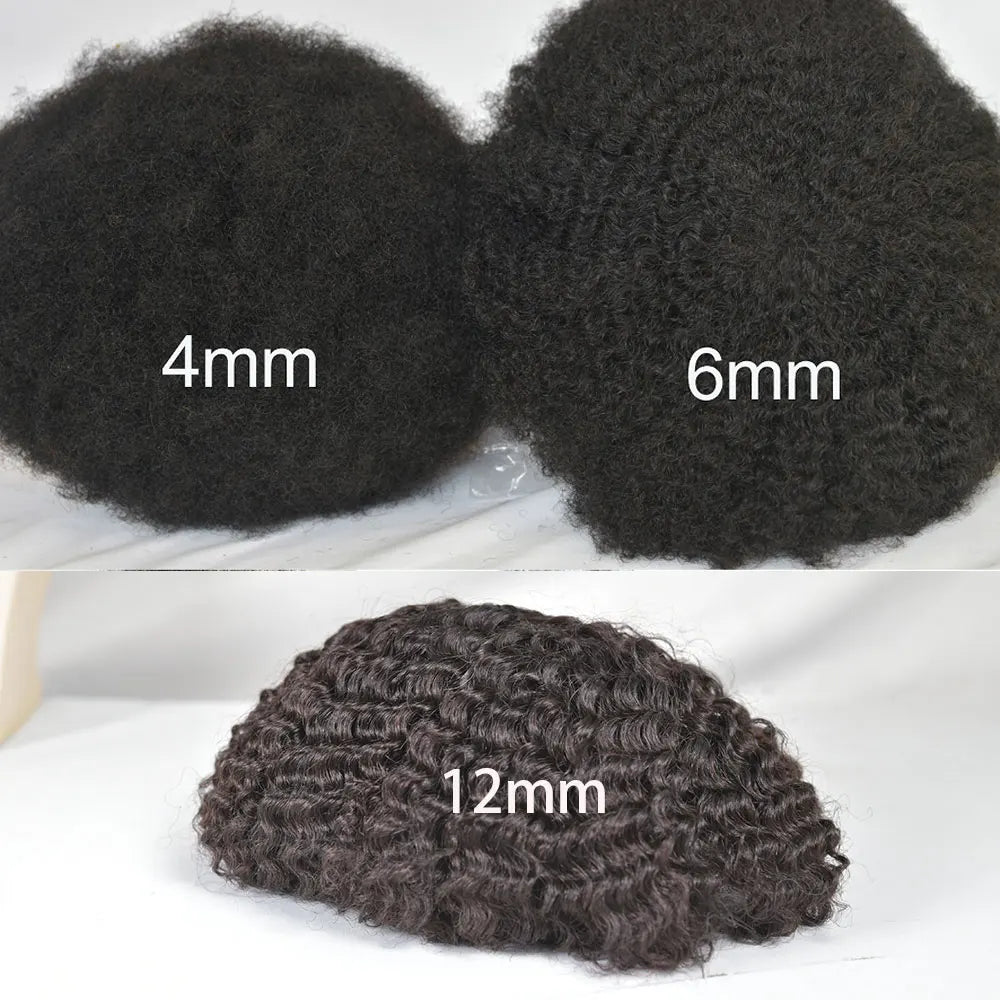 Curly Toupee Hairpiece Full French Lace