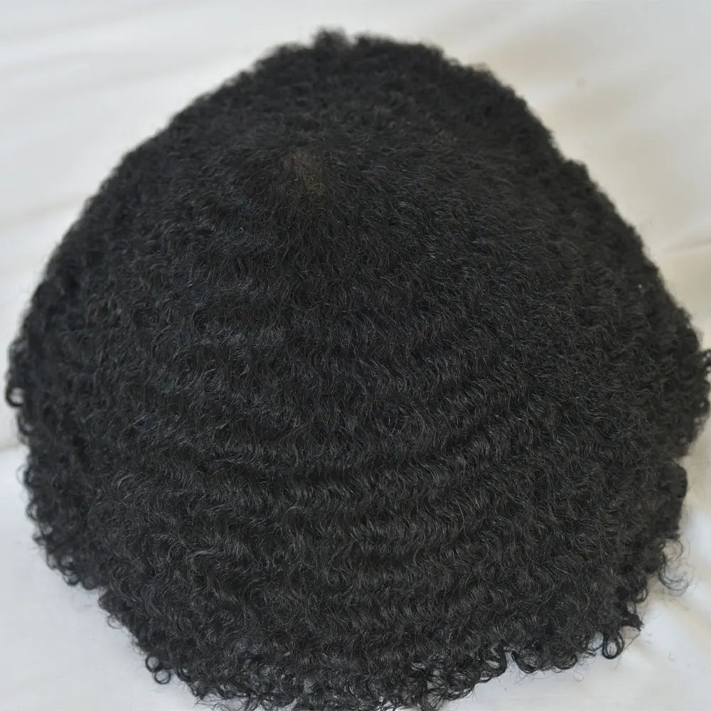 Curly Toupee Hairpiece Full French Lace