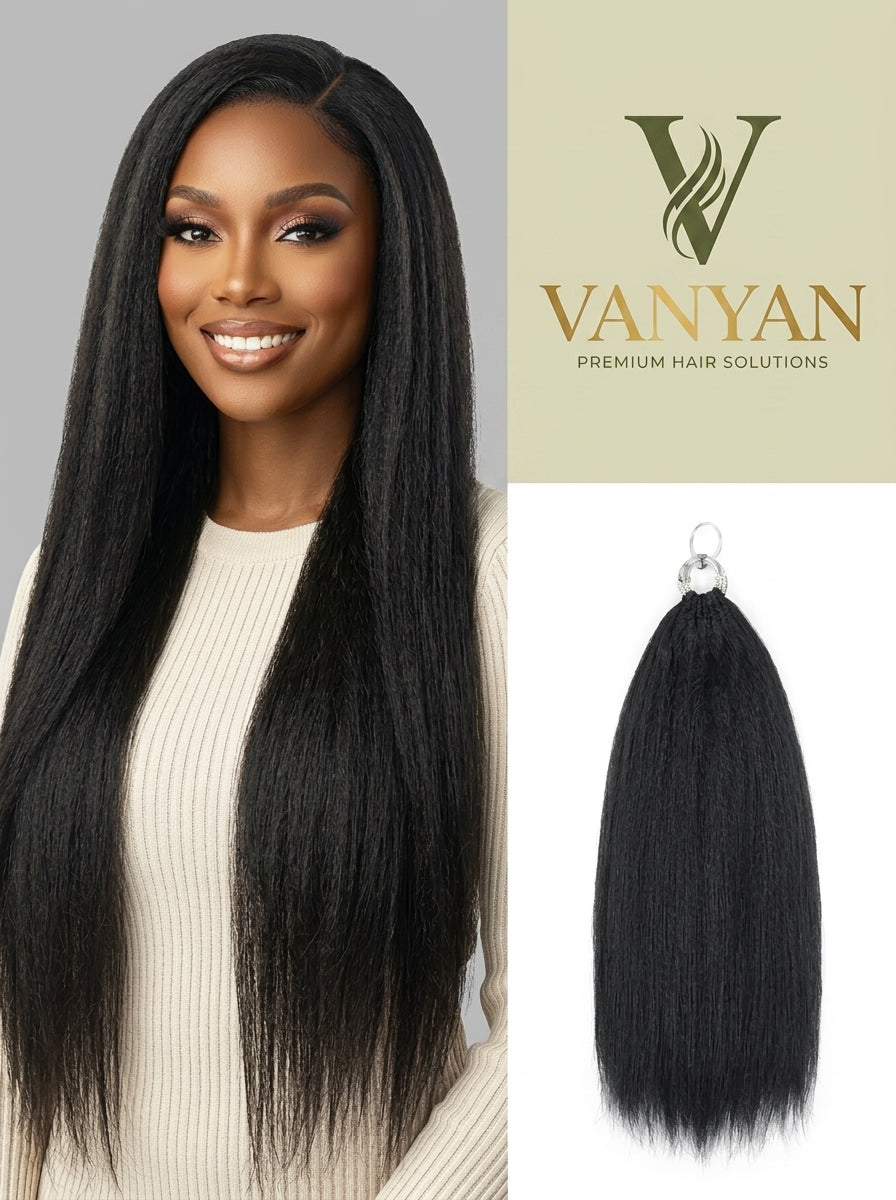 Kinky Straight Feather Crochet Hair 3 Packs
