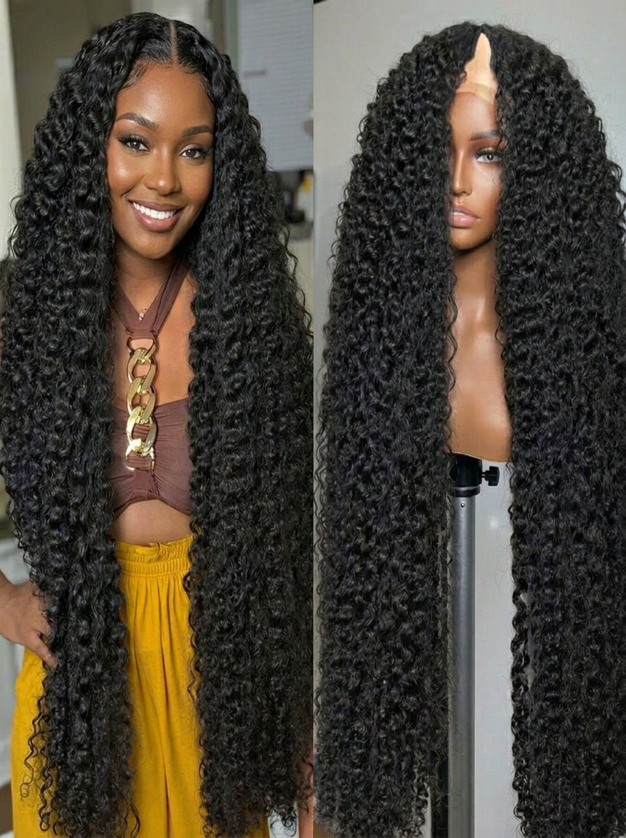 Deep Wave V Part Wig Human Hair