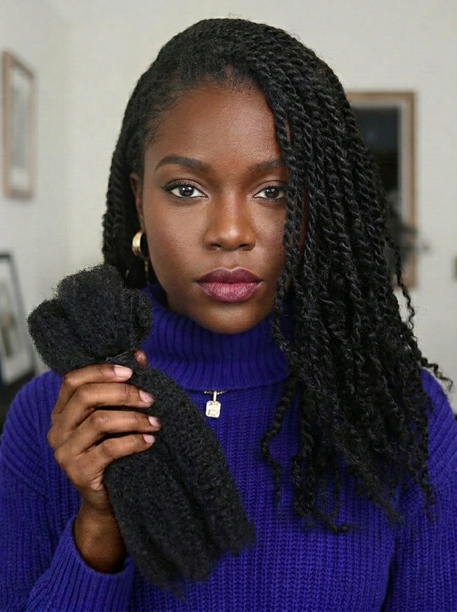 Afro Kinky Locs, Twists & Braids