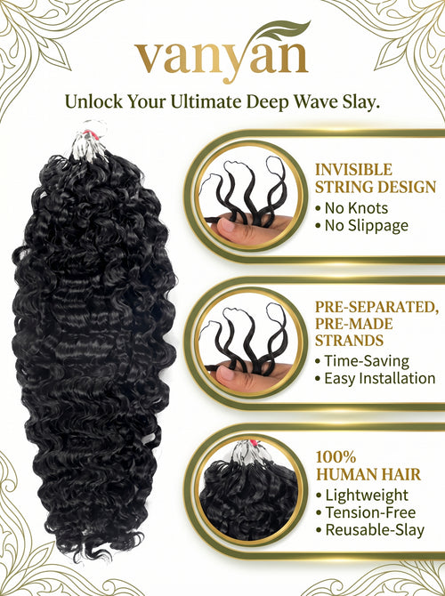 Burmese Water Wave Crochet Extensions