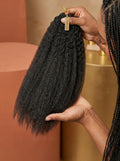 Kinky Straight Feather Crochet Hair