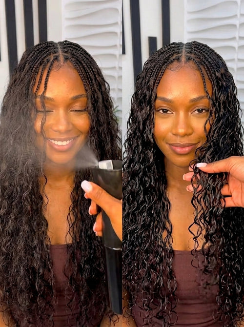 Bulk Human Hair For Braiding Wet And Wavy| Boho Braids